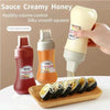 5 Hole Squeeze Sauce Bottle | Refillable Condiment Dispenser with Lid | Multipurpose Ketchup & Hot Sauce Bottle for Kitchen | Black Cap