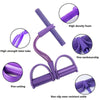 Tummy Trimmer | Foot Pedal Resistance Band | Elastic Sit-Up Pull Rope | Fitness & Yoga Trainer | Random Colors