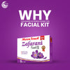 Moon Touch New Zafrani Facial Kit | Saffron Brightening Herbal Facial Set for Glowing Skin (8 Pcs)