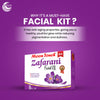 Moon Touch New Zafrani Facial Kit | Saffron Brightening Herbal Facial Set for Glowing Skin (8 Pcs)