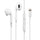 Genuine Certified Apple iPhone Handsfree | Wired Lightning Earphones | Deep Bass & Clear Sound | White