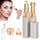 2-in-1 Flawless Facial Hair Remover & Eyebrow Trimmer | USB Rechargeable, Painless & Portable | Silver Color