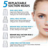Blackhead Suction Remover Portable Pore Cleaner with LED Display and Multiple Suction Levels