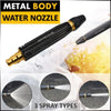Metal High-Pressure Adjustable Nozzle Water Spray Gun | Heavy-Duty Brass Hose Sprayer for Cleaning & Watering