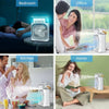 10-Inch Large Portable Air Conditioner Fan | USB Electric Fan with LED Night Light, Mist & Humidifier Function | Random Color