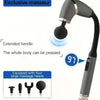Long Handle Fascial Gun Massager | Model: BLD-339 |  Rechargeable Massage Gun with 4 Interchangeable Heads | Full Body Muscle Relaxation