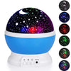 Star Master Projector Night Lamp | 360° Rotating LED Moon & Starry Sky Projector | USB & Battery Operated | Portable Night Light | Random Color