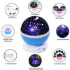 Star Master Projector Night Lamp | 360° Rotating LED Moon & Starry Sky Projector | USB & Battery Operated | Portable Night Light | Random Color