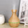 Vase-Shaped LED Humidifier | Model  JSQ07 | USB Wood Grain Ultrasonic Cold Mist Humidifier | Aromatherapy Air Freshener | 200 ml