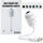 2-in-1 USB Galaxy Star Projector Night Light | 6 Projection Lenses | Adjustable Brightness Starry Sky & Night Lamp