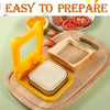 2-in-1 Sandwich Cutter & Sealer | Kids Bread Cutter, Decruster & Uncrustable Sandwich Maker | Random Color