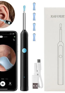 Smart Visual Ear Cleaner with 1080P HD Camera | Wireless Ear Wax Removal Otoscope | LED Ear Cleaning Tool for Android & iOS | Rechargeable & Portable
