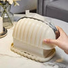 Shell Shape Tissue Box Holder | Elegant Wave Pattern Tissue Dispenser | Decorative Napkin Holder for Home & Office