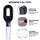 2-in-1 Misting Hair Brush with Water Spray Bottle | Fine Mist Detangling Brush for Curly, Wavy & Straight Hair | Wet & Dry Styling Brush | Portable Anti-Frizz Hair Comb