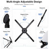3-in-1 Magnetic Foldable  Stand |Model K001 | Aluminum Alloy Phone laptop & Tablet Holder | 8-Level Adjustable Height | 360° Rotating Base | Portable Travel Stand