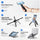 3-in-1 Magnetic Foldable  Stand |Model K001 | Aluminum Alloy Phone laptop & Tablet Holder | 8-Level Adjustable Height | 360° Rotating Base | Portable Travel Stand