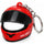 Mini Motorcycle Helmet Keychain with LED | Full Face Helmet Pendant with Movable Visor | Bike, Car & Backpack Key Ring | Random Color