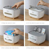 ECOCO Tissue Box with Multifunctional Storage Drawer | Creative Desk Organizer & Tissue Holder | Remote Control & Stationery Organizer | Kitchen, Living Room & Office