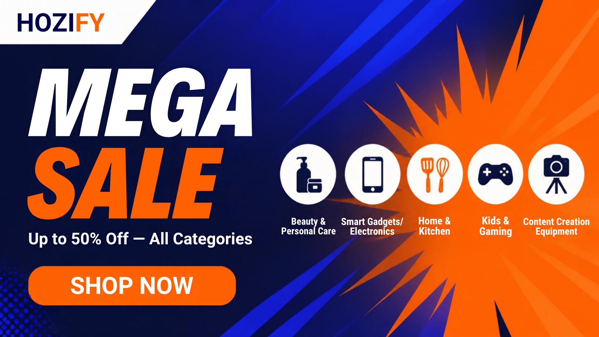 The Hozify - Mega Sale, Up to 50% Off All Categories